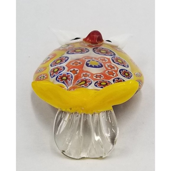 Vintage Millefiori Glass Hoot Owl Figure - Picture 6 of 6